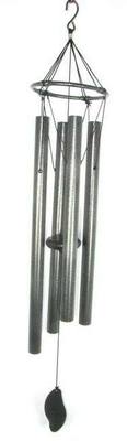 84cm Silver 4 Tube Windchime
