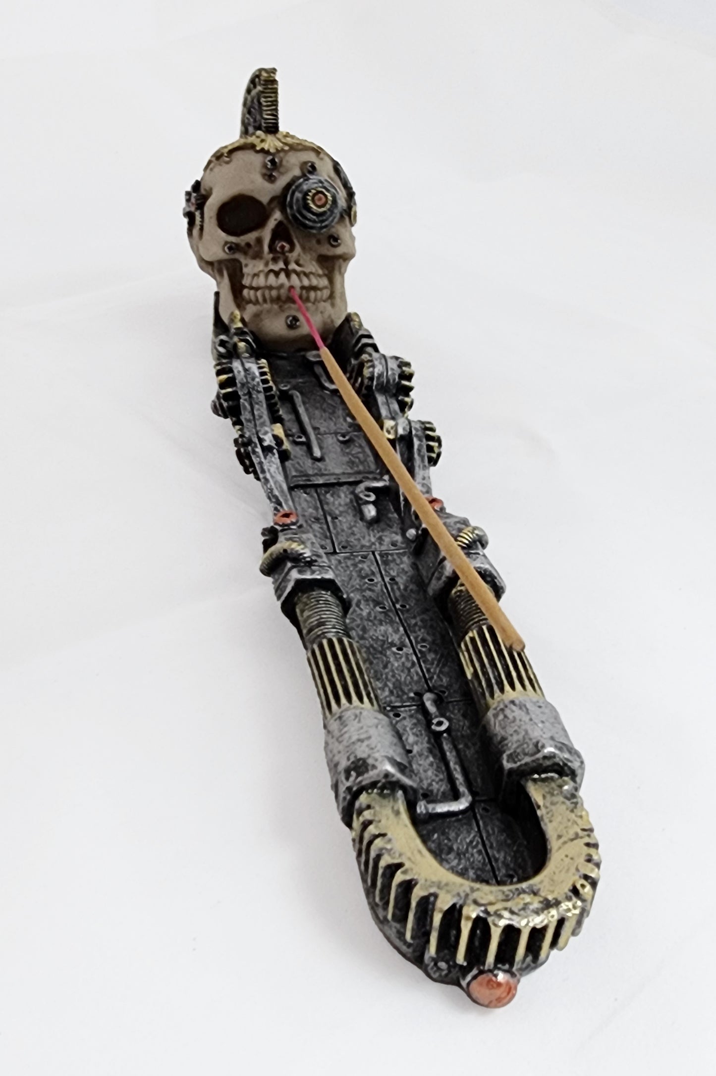 Steampunk Skull Incense Holder