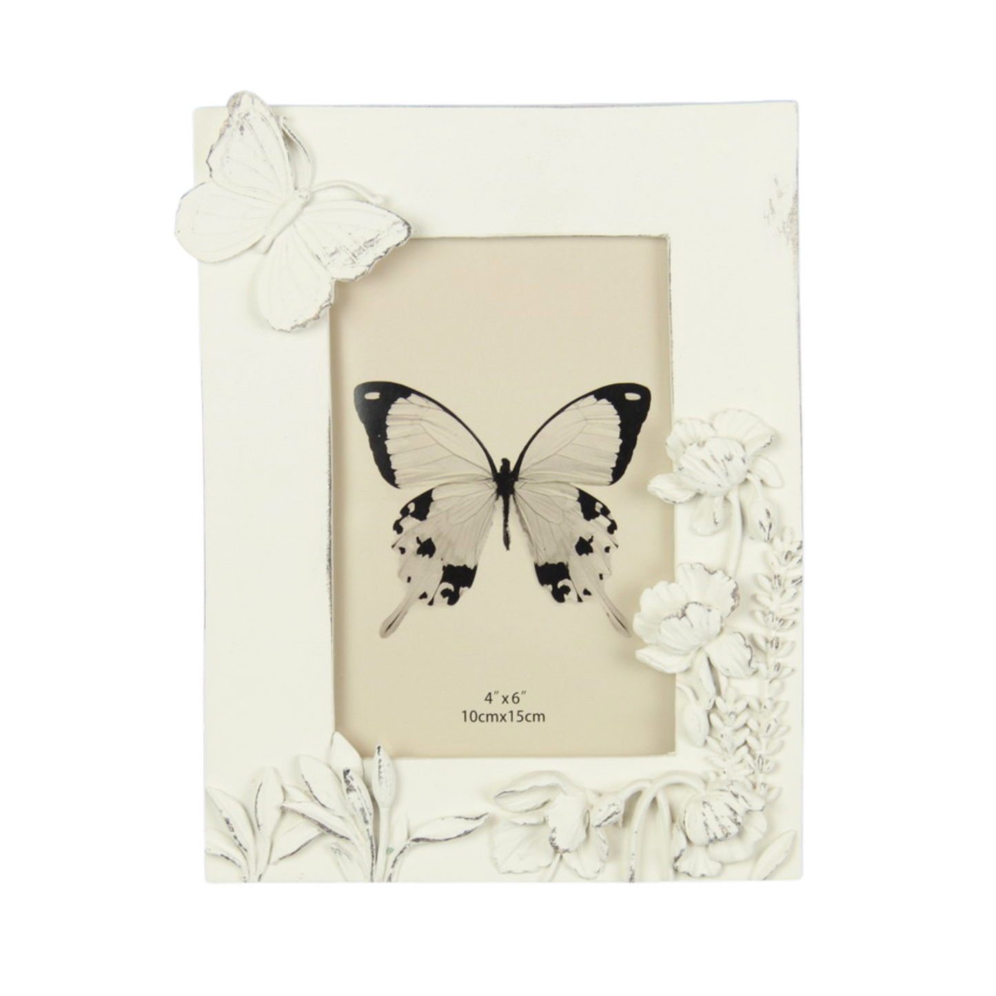 Butterfly and Flowers Photo Frame