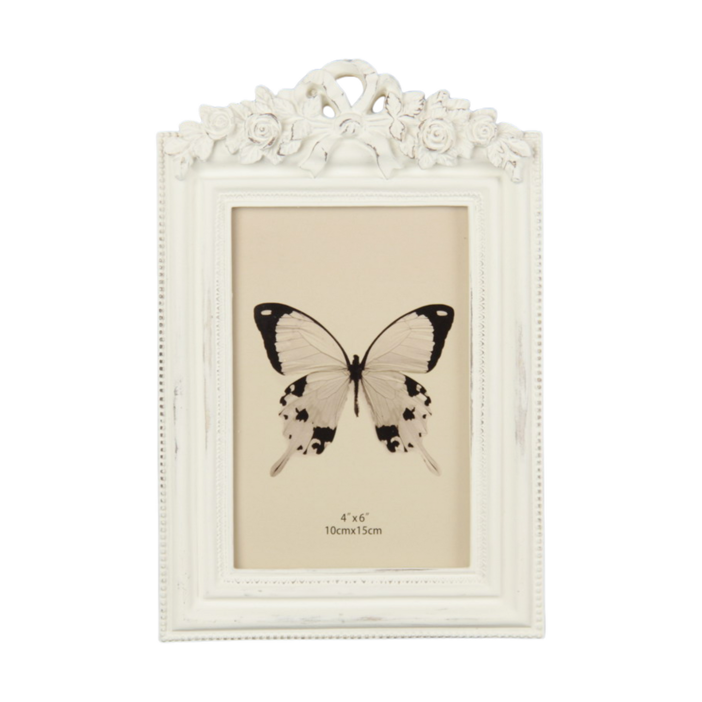 Flowers & Bow on top Photo frame