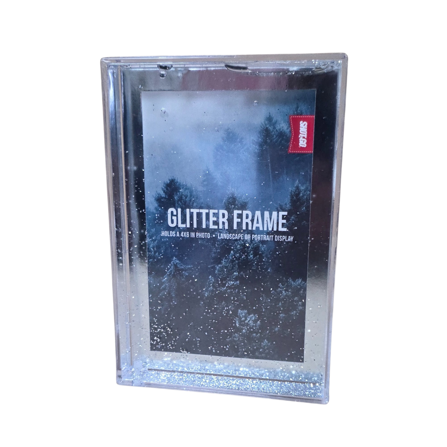 Silver Glitter Frame 6x4