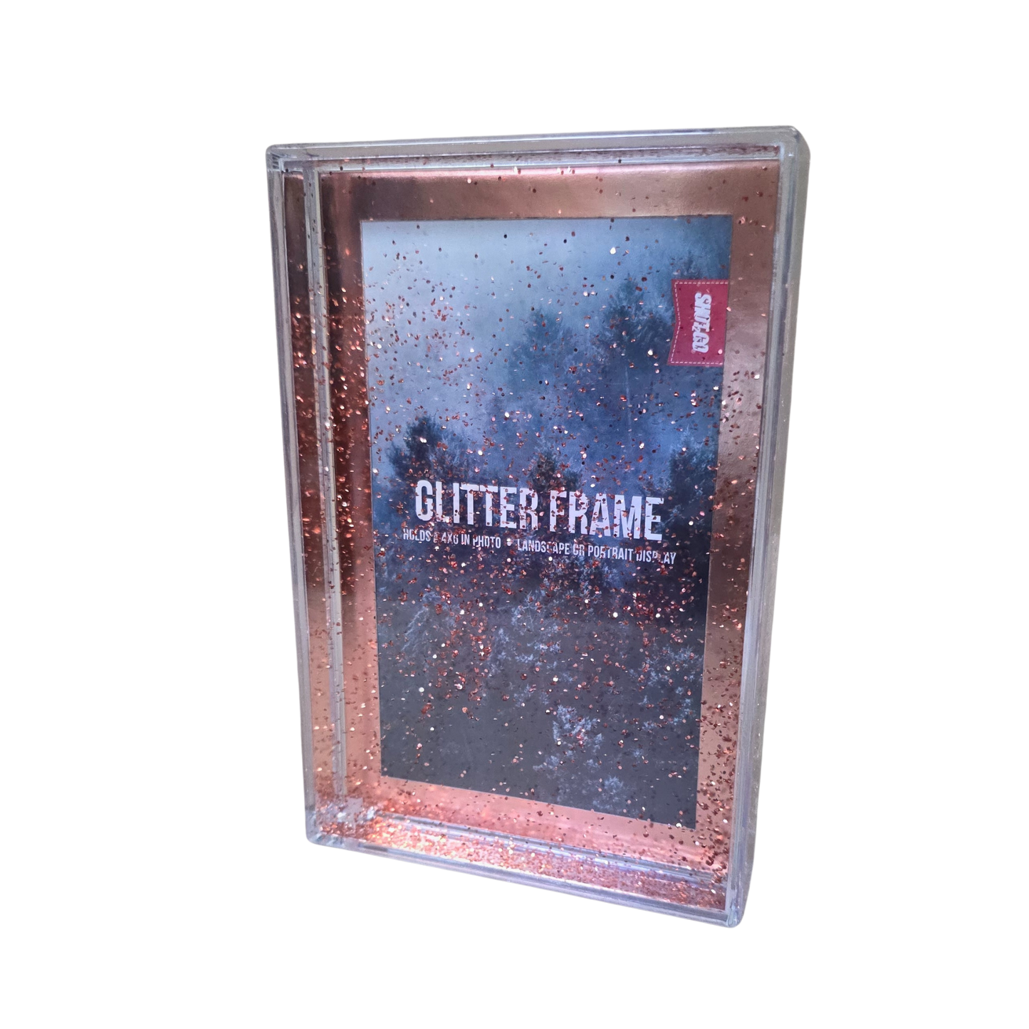 Rose Gold Glitter Frame 6x4