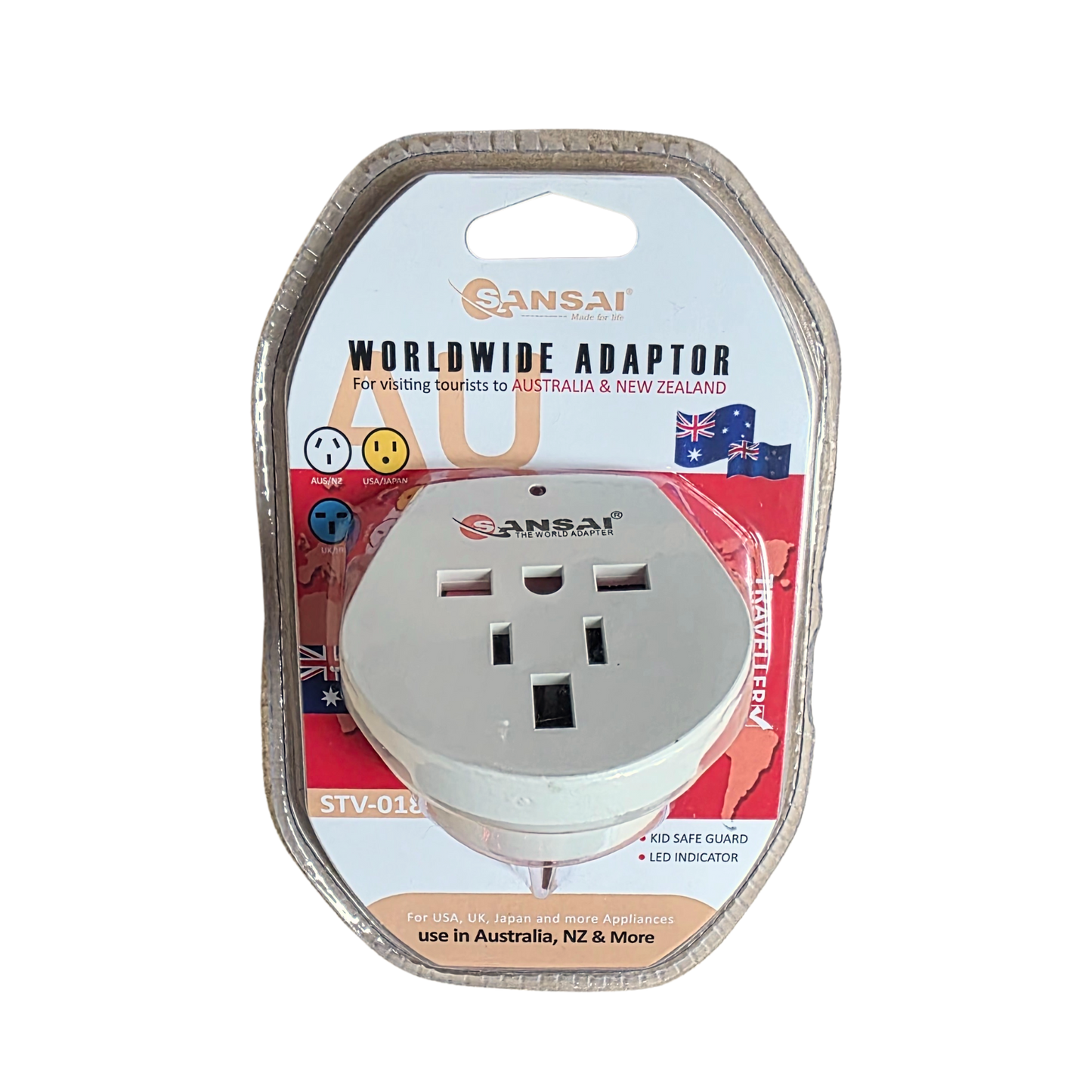 Sansai Worldwide Wall Plug Adaptor