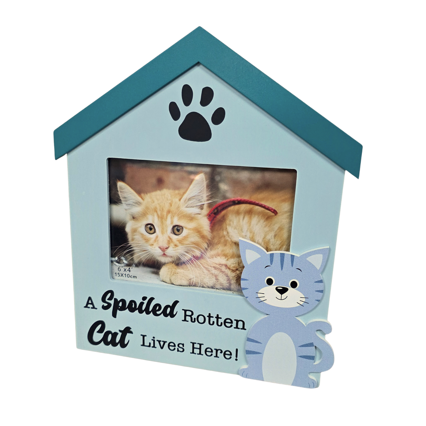 Spoiled Cat Photo Frame 6x4