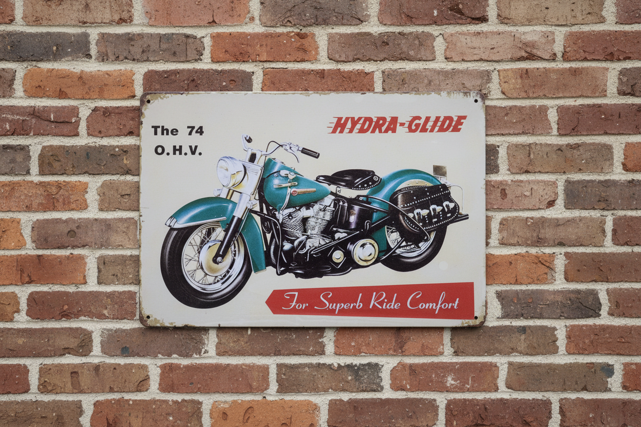 Hydra-Glide Tin Sign