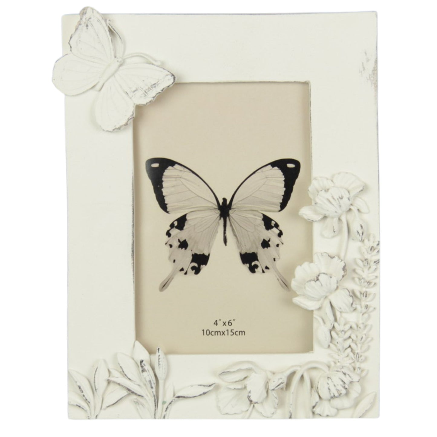 Butterfly and Flowers Photo Frame