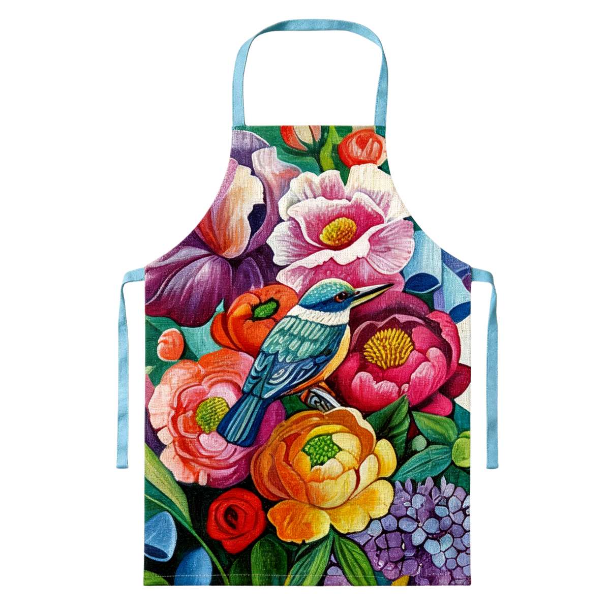 NZ Artwork Apron - Kingfisher