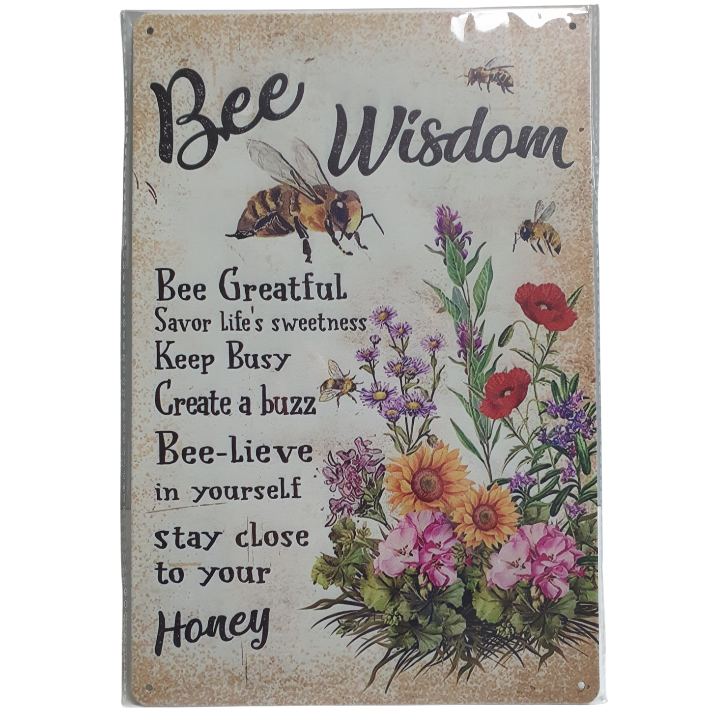 Art Tin Bee Wisdom