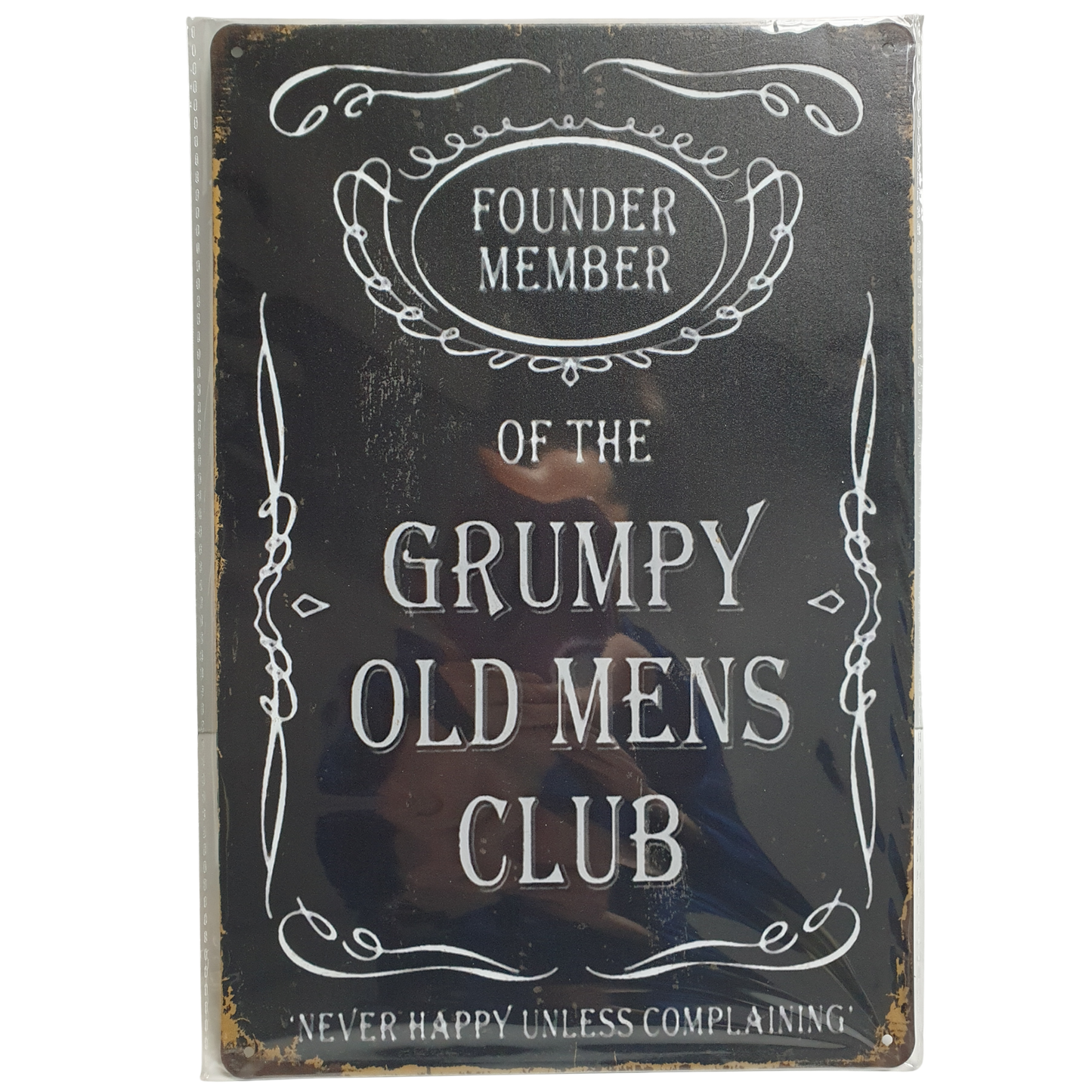 Grumpy Men Tin Sign