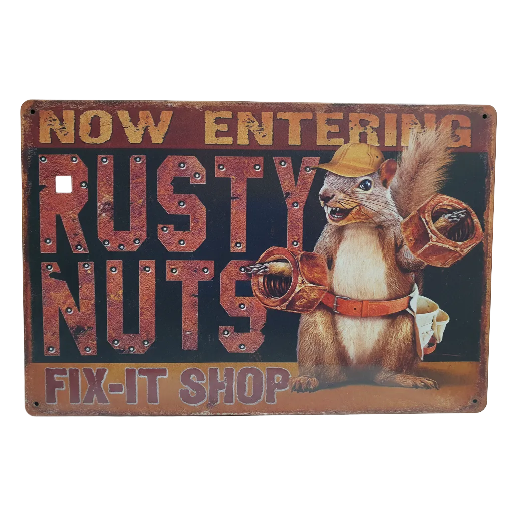 Art Tin - Rusty Nuts