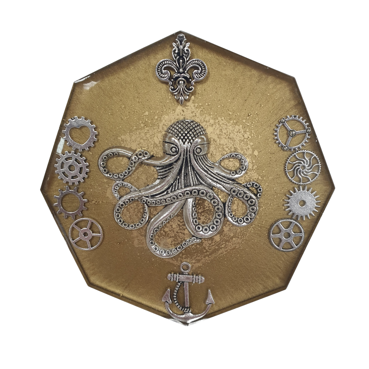Steampunk Coaster - Octopus