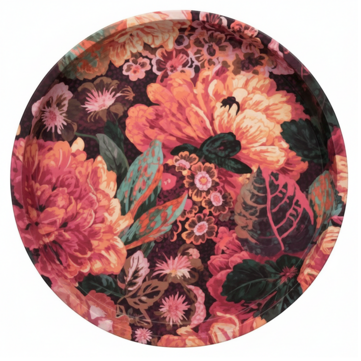 San Very Rose & Peony Tin Tray
