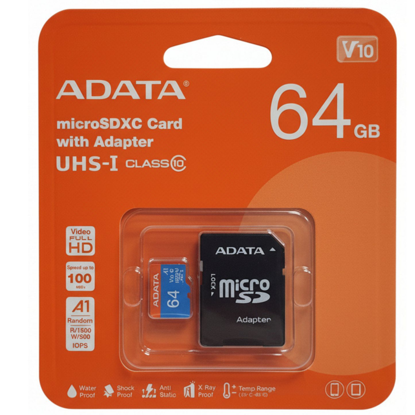 Adata microSDXC 64gb Card with Adapter