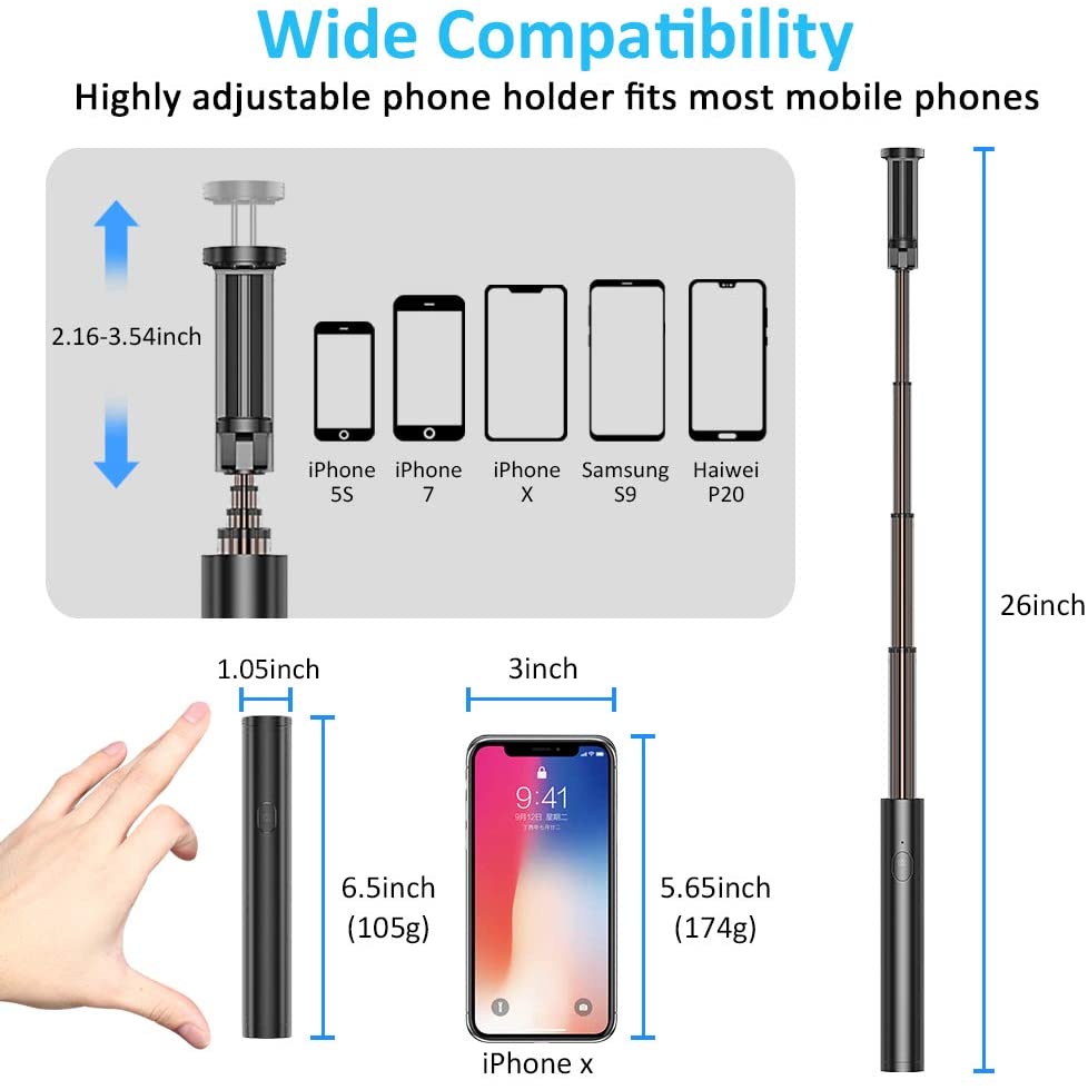 Dispho Seajic Bluetooth Selfie Stick