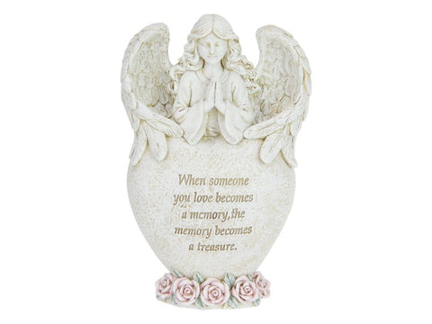 18cm Angel Heart with Message