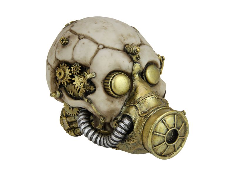 Steampunk Skull with Gas Mask