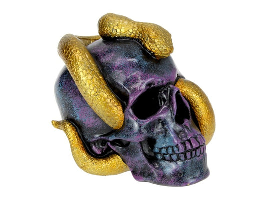 Purple Skull with Snake