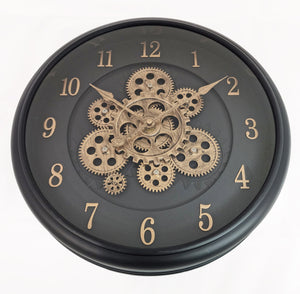 Wall clock with Inner Cogs