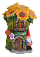 Garden Gnome Home - Sunflowers