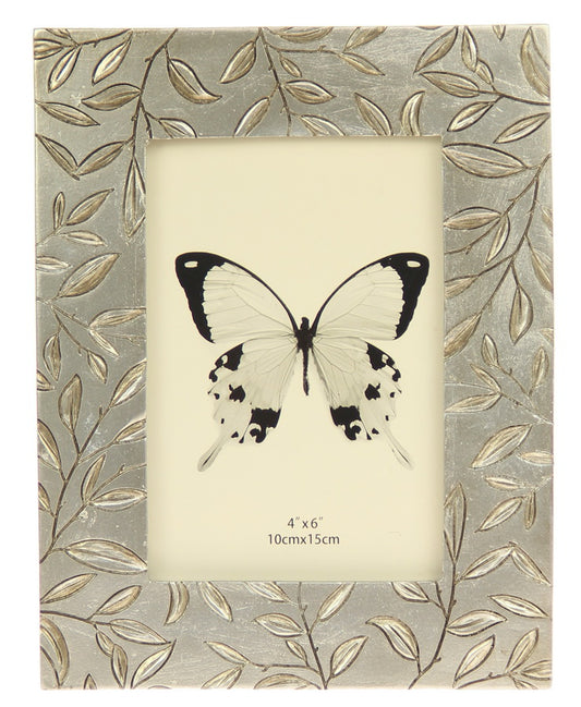 4x6 Frame with Etched Small Leaves