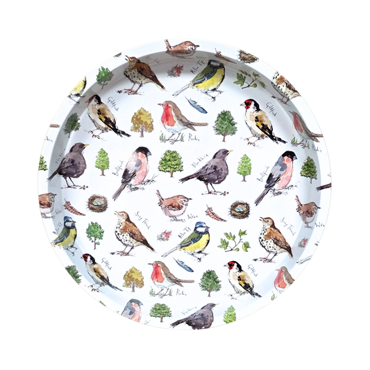 MF Bird Song Deepwell Tin Tray