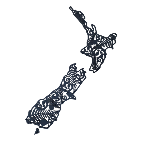 NZ Map Wall Art - Small