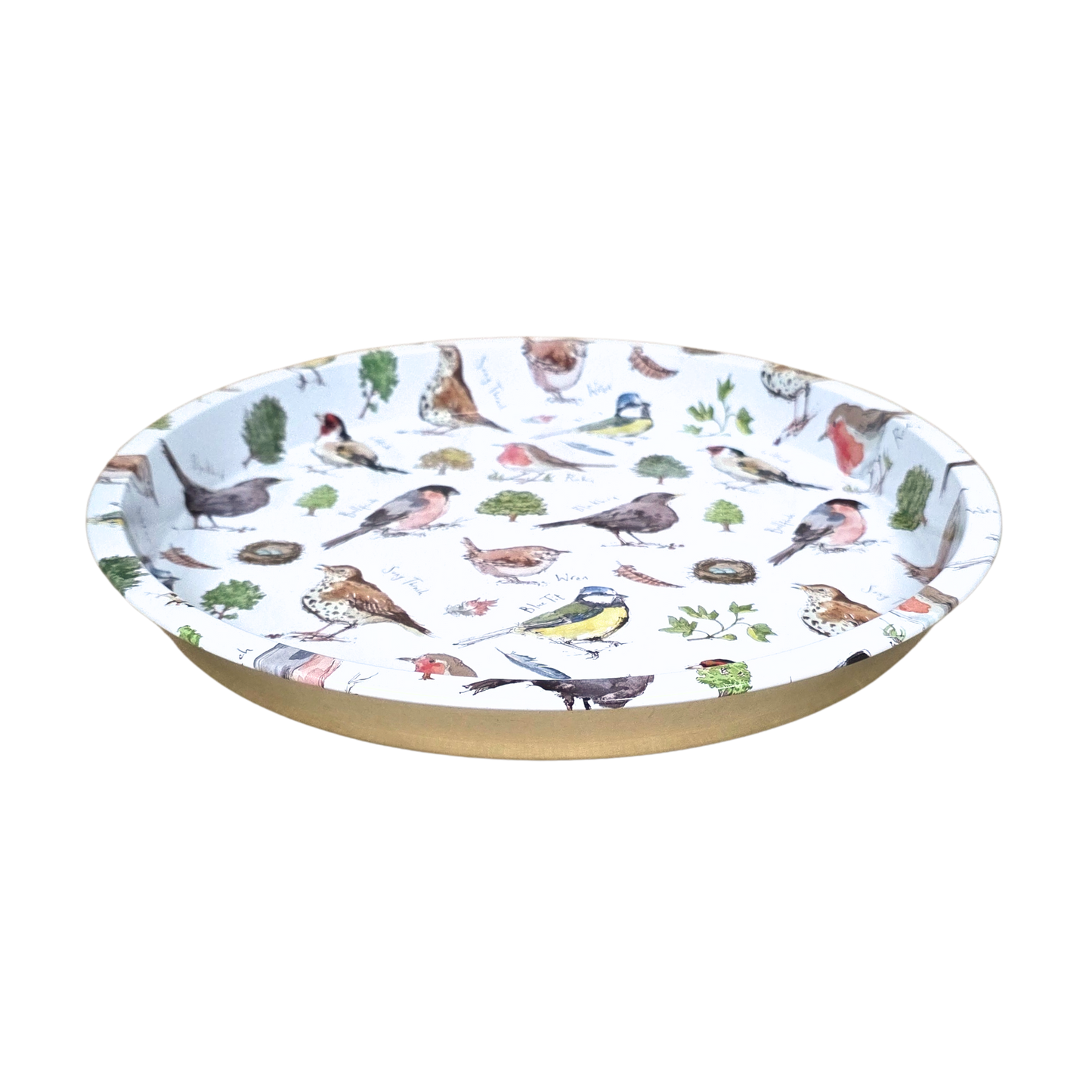 MF Bird Song Deepwell Tin Tray