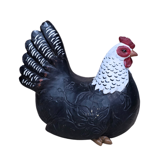 Sitting B&W Hen