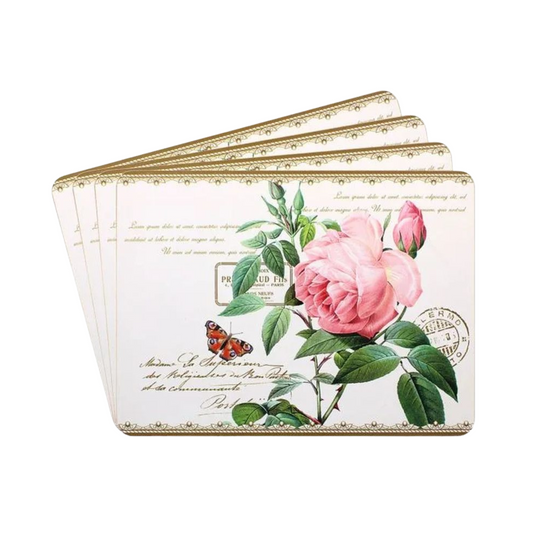 Redoute Rose Placemats set of four