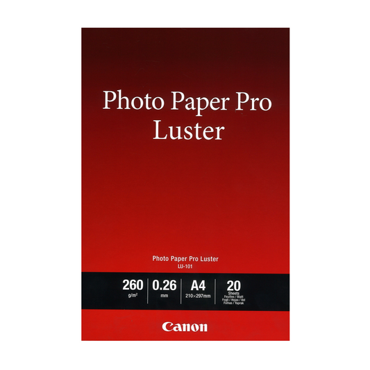 Canon Photo Paper Pro Luster A4 size (20 sheets)