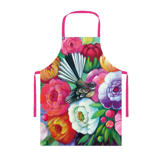 NZ Artwork Apron - Fantail Irina