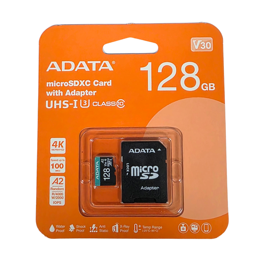 Adata MicroSDXC Card with Adapter 128gb