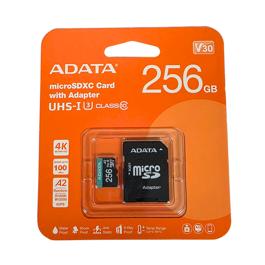Adata MicroSDXC Card with Adapter 256gb