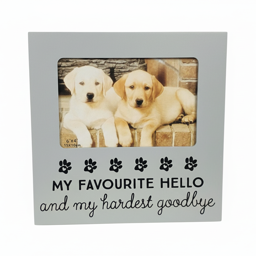 Pet Photo Frame Hello & Goodbye 6x4