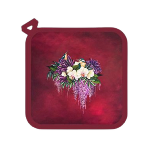 NZ Artwork Pot Holder - Kingfisher