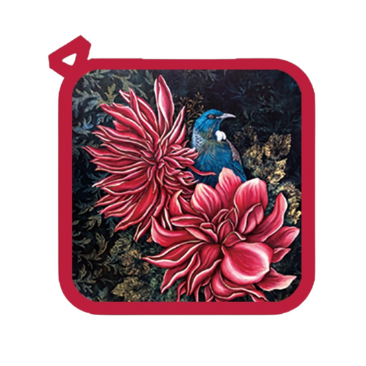 NZ Artwork Pot Holder - Tui