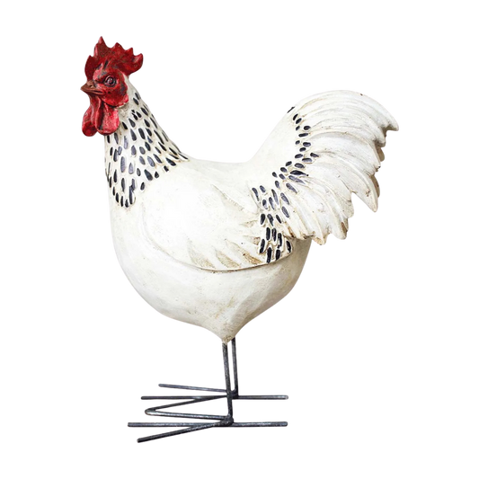 18cm White Rooster