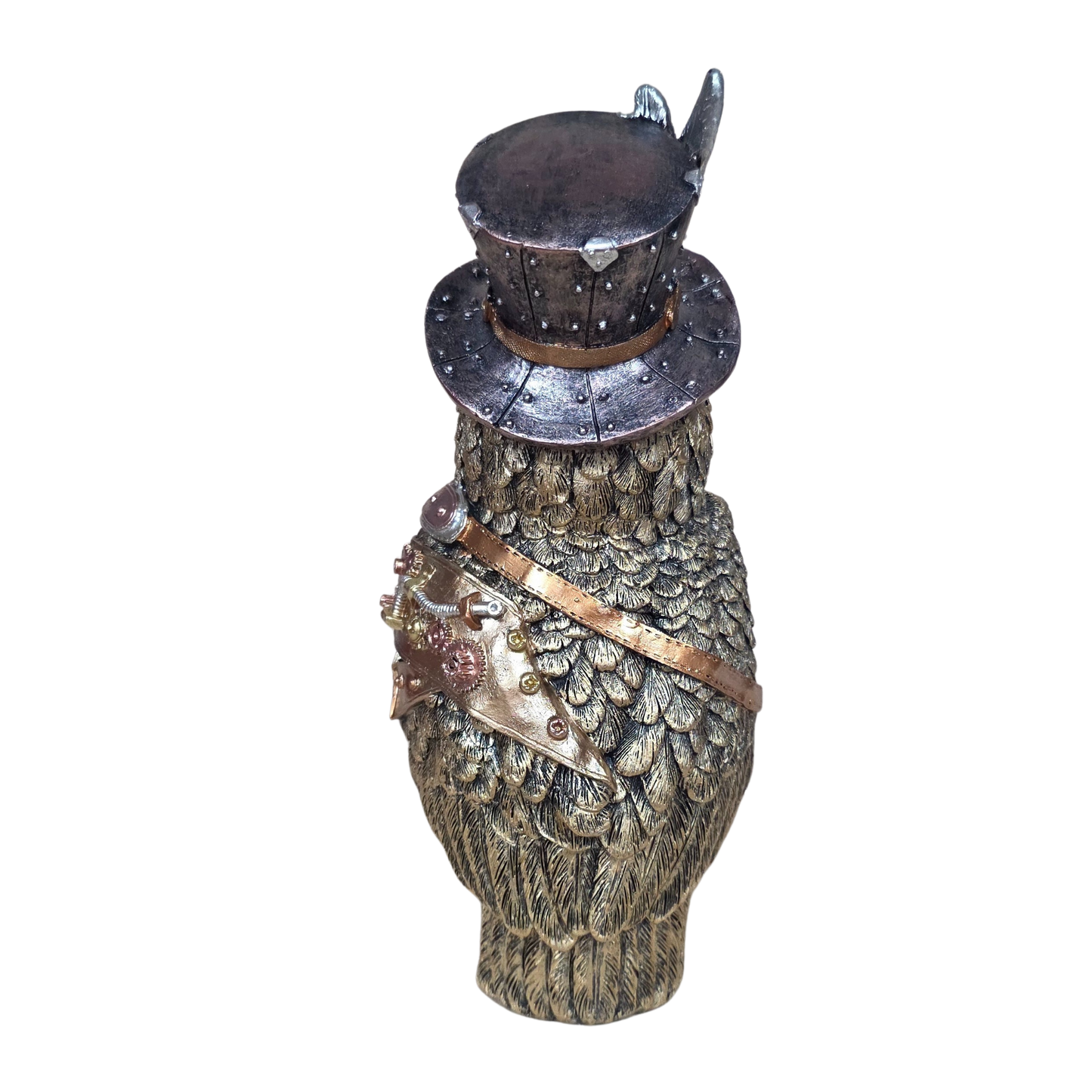 Steampunk Owl with medals JF11849a