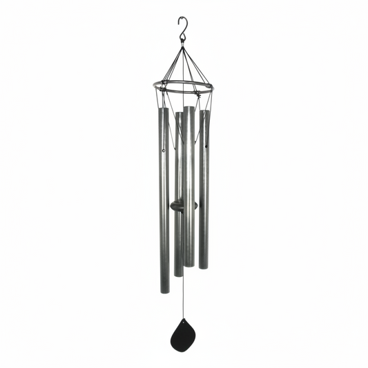 84cm Silver 4 Tube Windchime