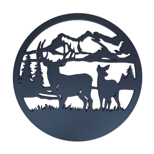 NZ Wall Art - Deer Circle
