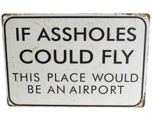 Tin Sign - Airport?