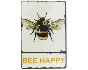 Tin Sign - Bee Happy