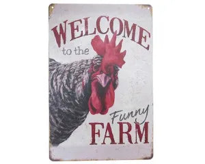 Tin Sign - Farm Welcome