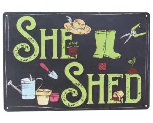 Tin Sign - She Shed