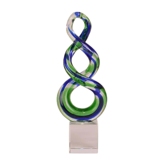 Glass Double Twist Ornament