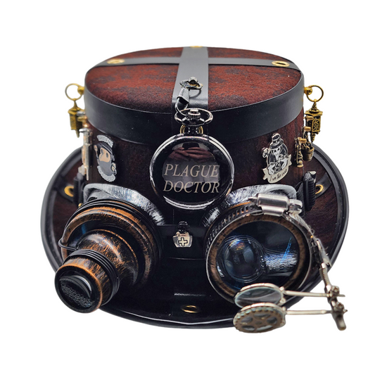 Steampunk Hat - Red Plague Doctor