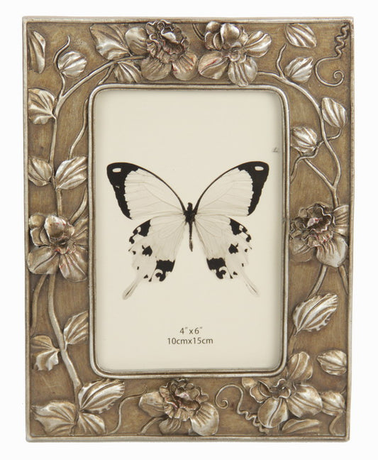 Trailing Flowers 6x4 Frame Champagne