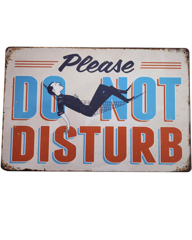Do Not Disturb Tin Sign