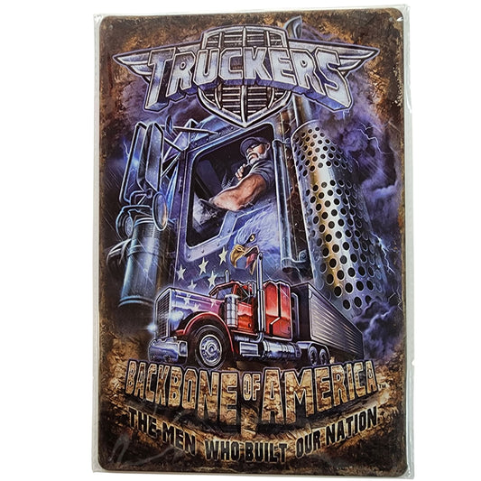 Truckers Tin Sign