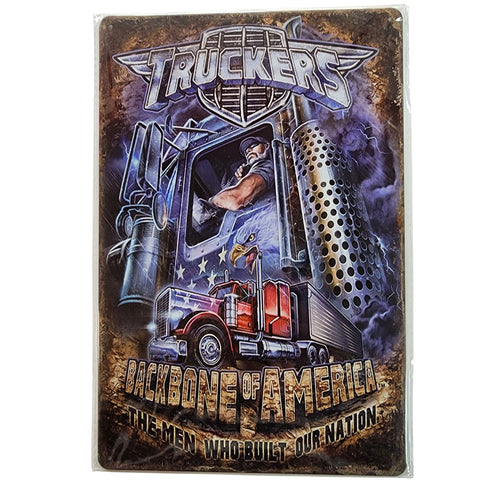 Truckers Tin Sign